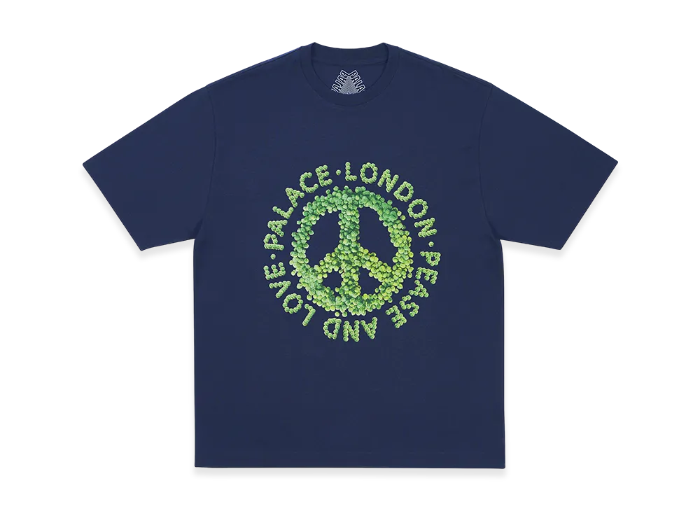 PALACE Pease And Love T-Shirt "Navy"