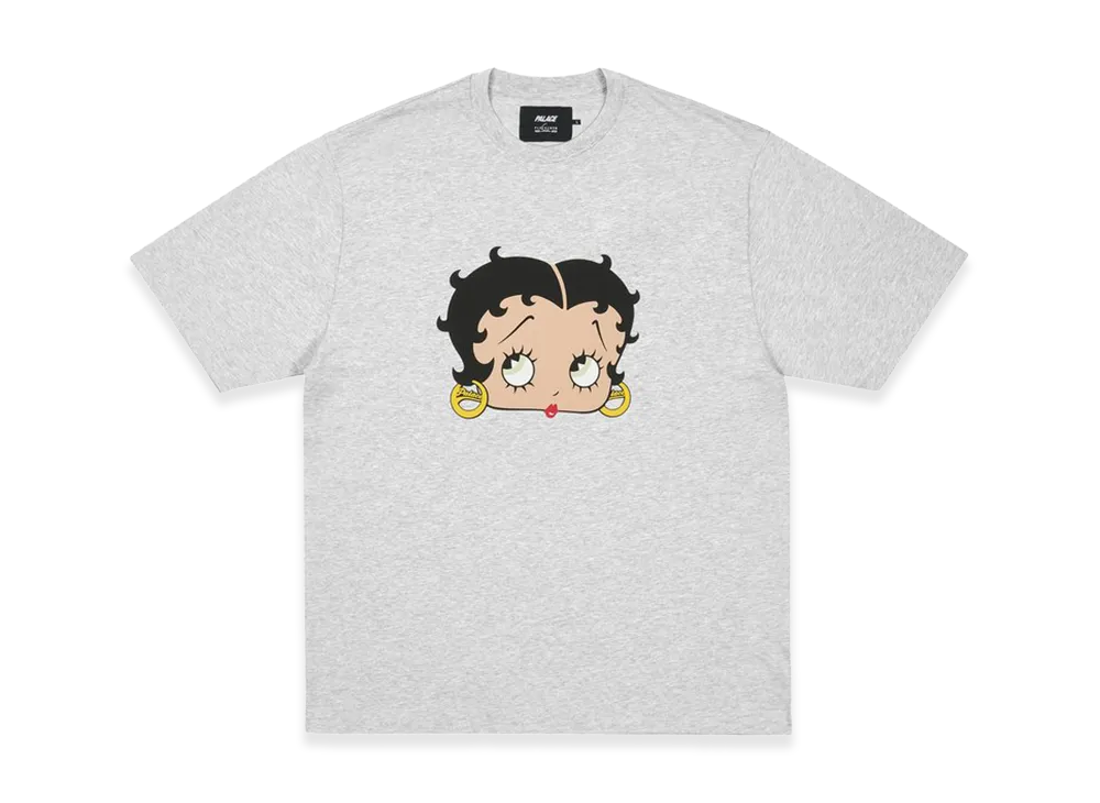 PALACE x Betty Boop T-Shirt "Grey Marl"