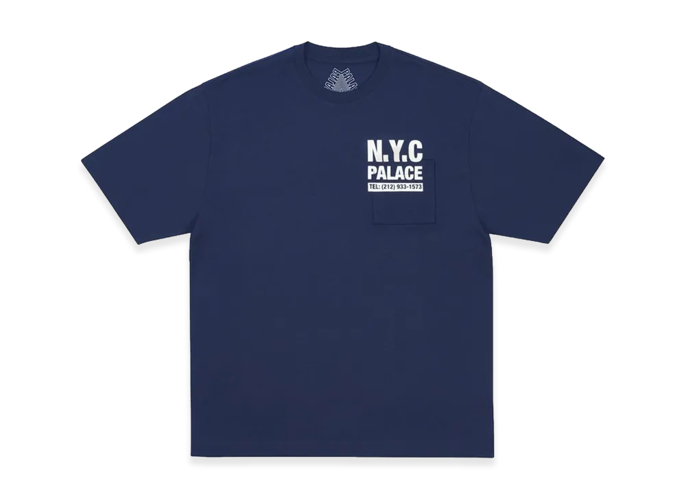 PALACE Shop Numbers T-Shirt "Navy"