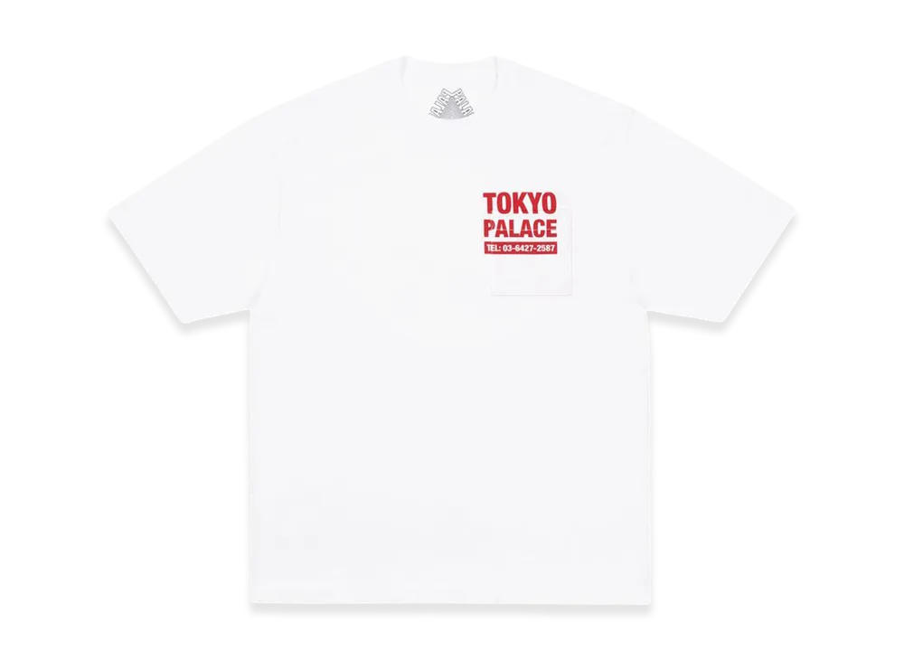 PALACE Shop Numbers T-Shirt "White"