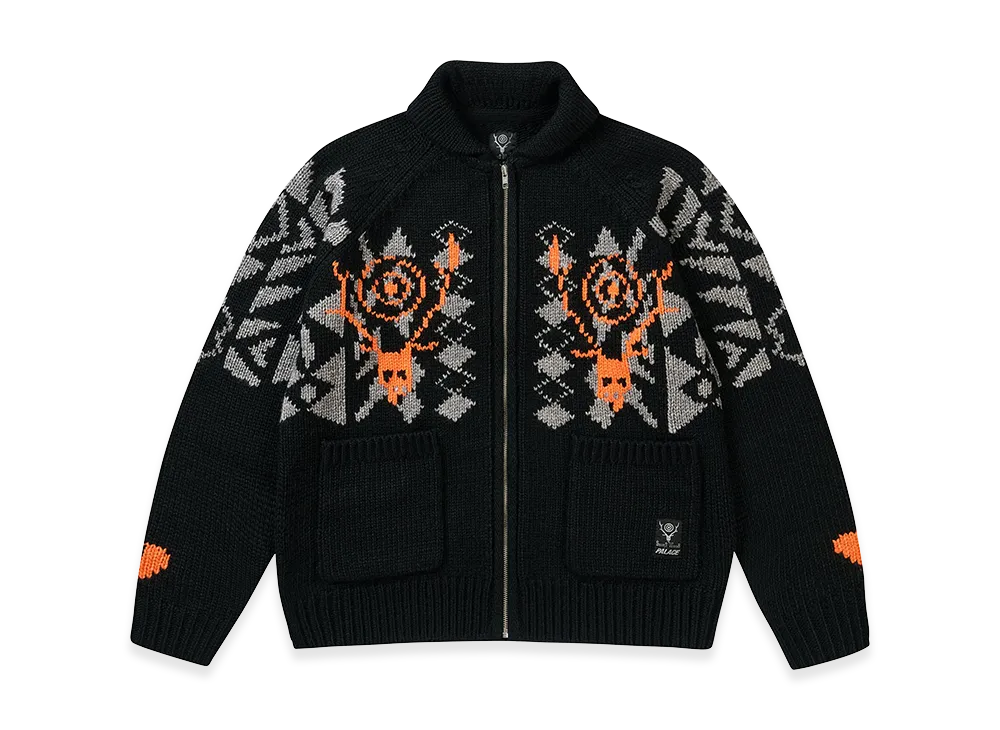 PALACE x South2 West8 Cowichan Knit "Black"
