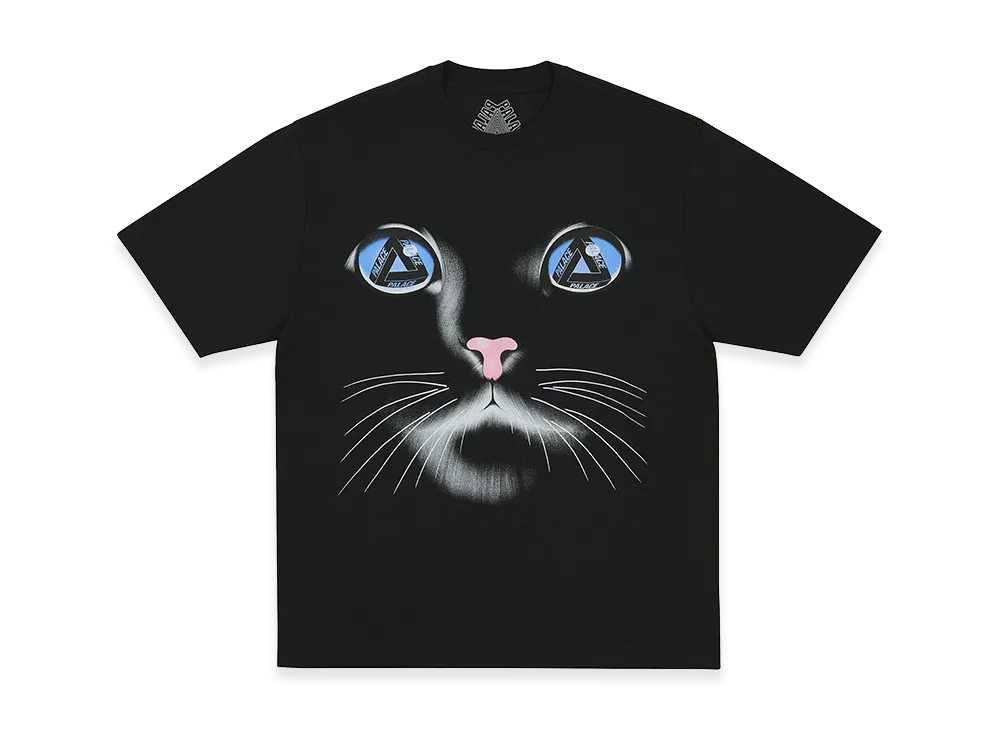 PALACE Cat Face T-Shirt "Black"