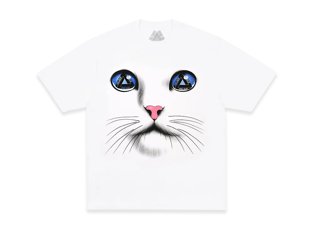 PALACE Cat Face T-Shirt "White"
