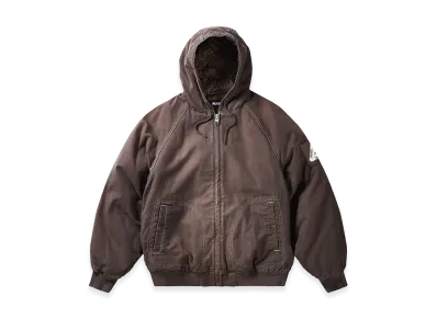 PALACE 10 OZ Hooded Canvas Jacket "Brown"