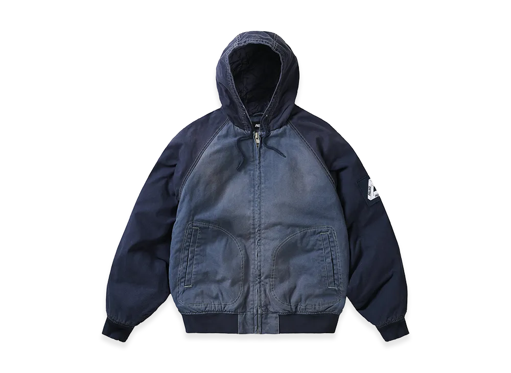 PALACE 10 OZ Hooded Canvas Jacket "Navy Blue"