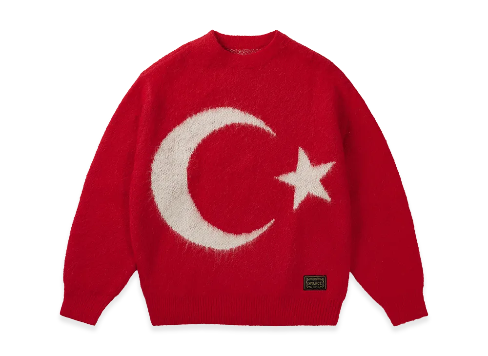 PALACE Too Hairy Flag Knit "Turkey"