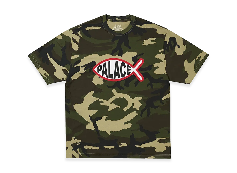 PALACE Plaice T-Shirt "Woodland Camo"