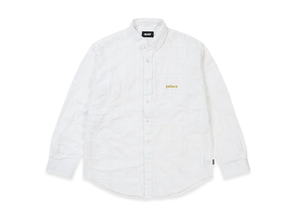 PALACE Seer Patch Oxford Shirt "White"