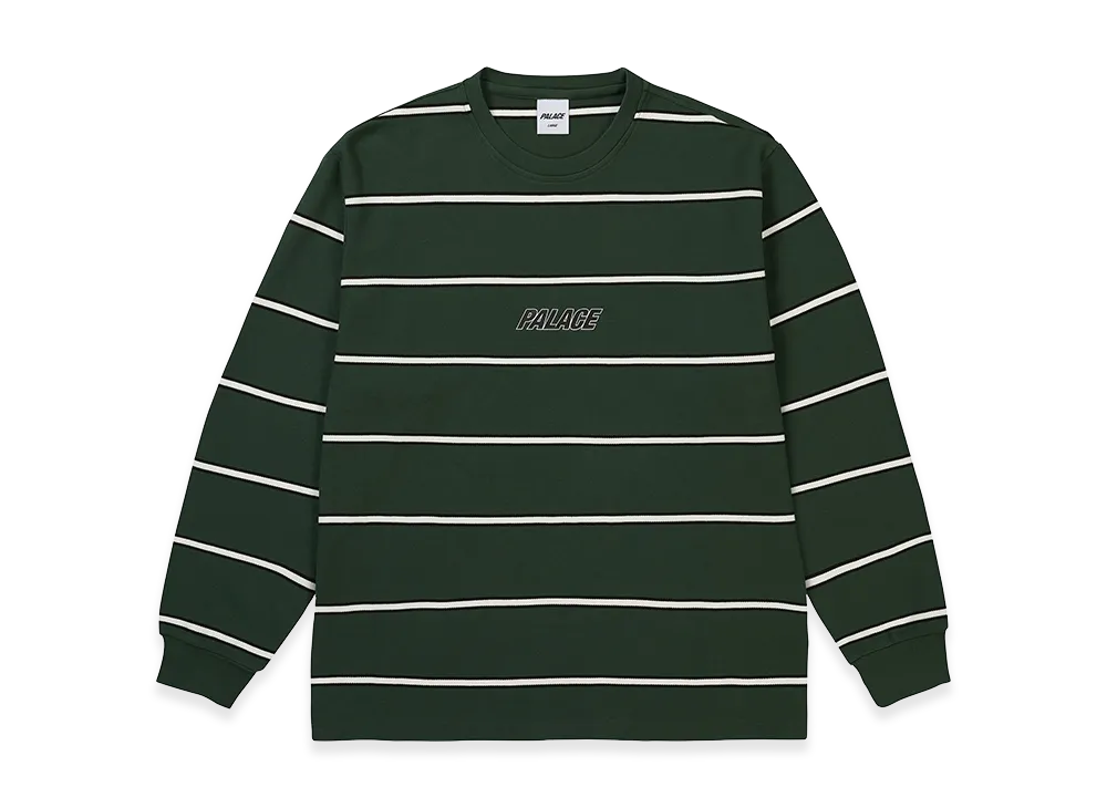 PALACE Palace Duo Stripe Longsleeve "Racey Green"