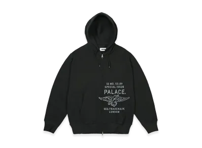 PALACE Dove Stamp Waffle Zip Hood "Black"