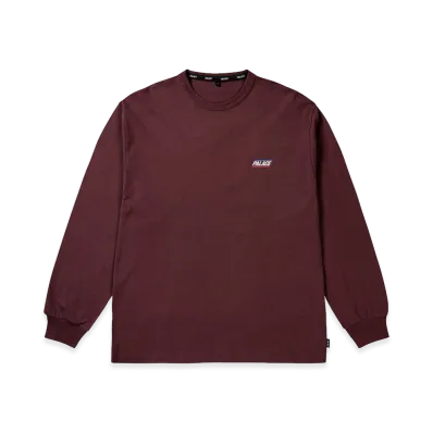 PALACE Basically A Longsleeve "Maroonish"