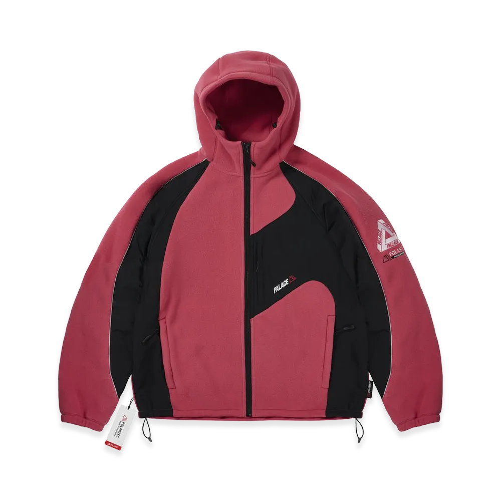 PALACE Polartec 200 Hooded Jacket "Fuzzy Pink"