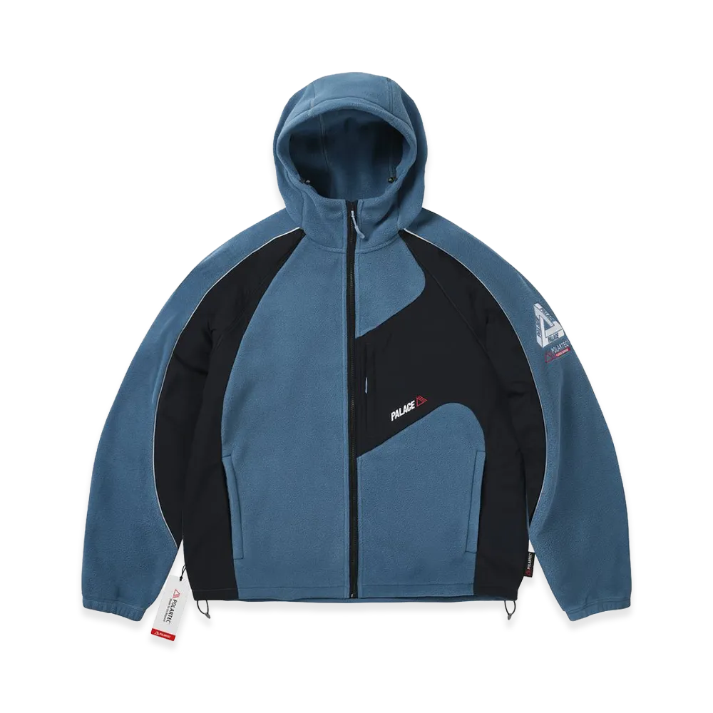 PALACE Polartec 200 Hooded Jacket "Ray Blue"