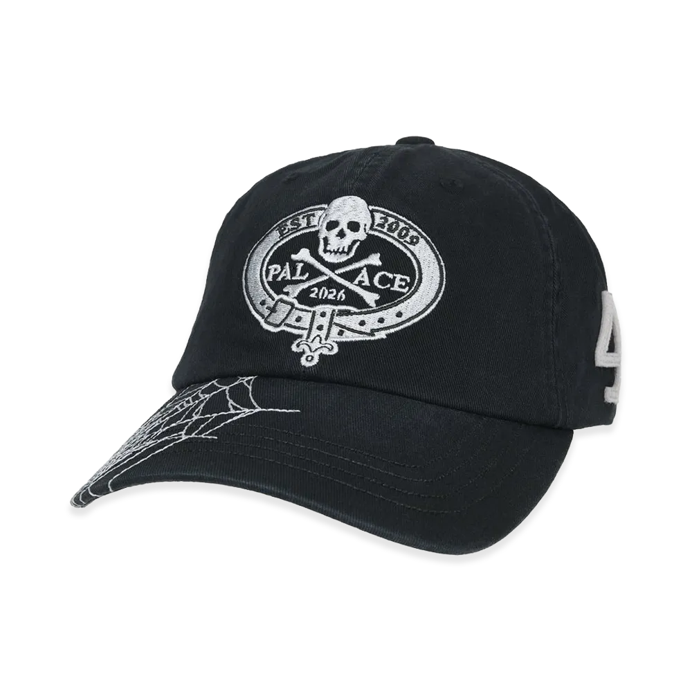 PALACE Skull Crest 6-Panel "Black"