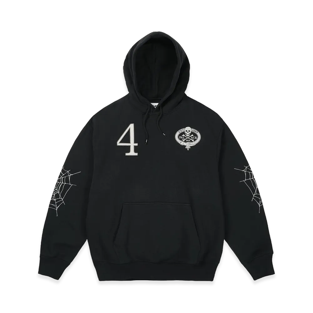 PALACE Skull Crest Hood "Black"