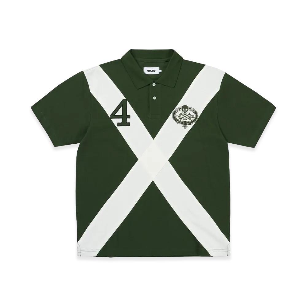 PALACE Skull Crest Polo "Racey Green"