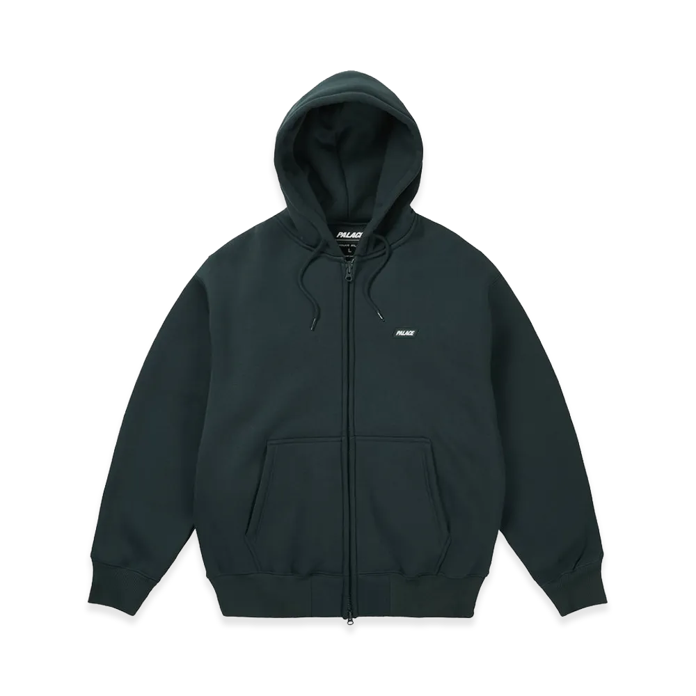 PALACE Thermal Bonded Zip Hood "Racey Green"