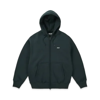 PALACE Thermal Bonded Zip Hood "Racey Green"