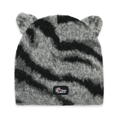 PALACE Hairy Tiger Ears Beanie "Grey"