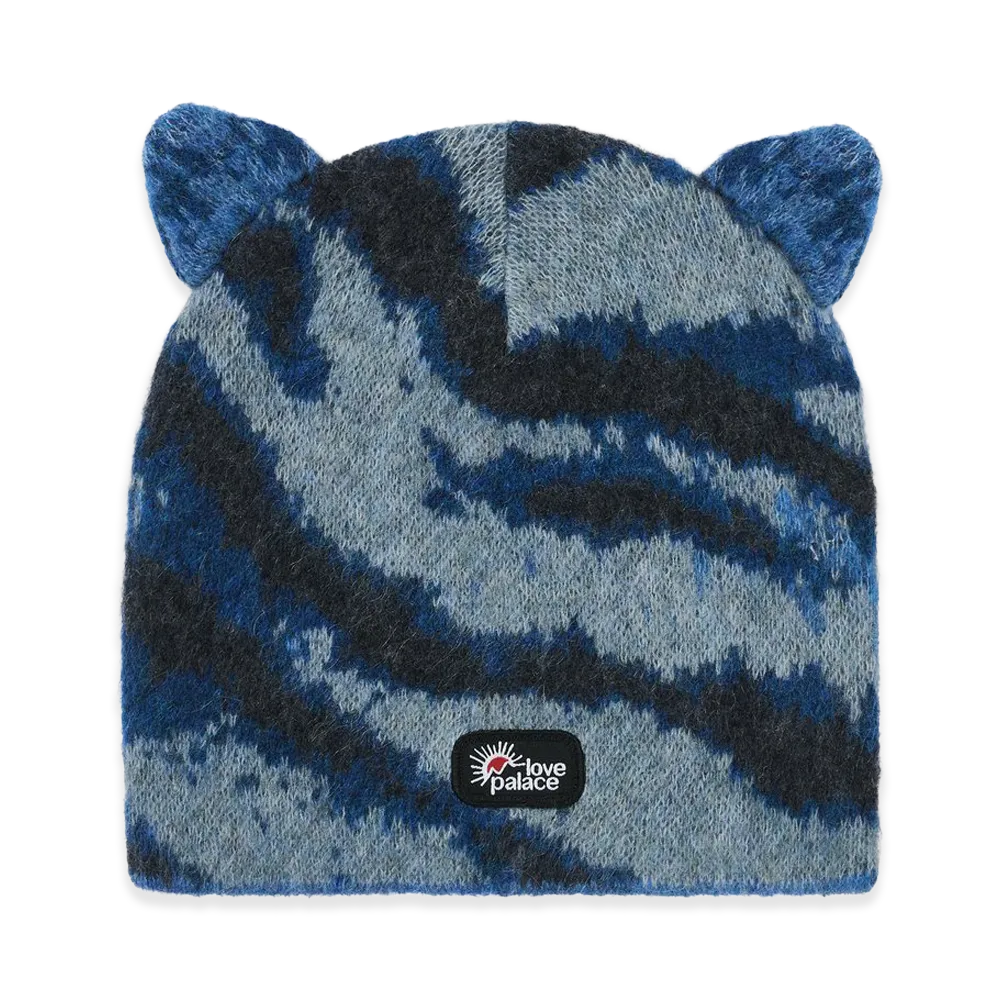 PALACE Hairy Tiger Ears Beanie "Blue"