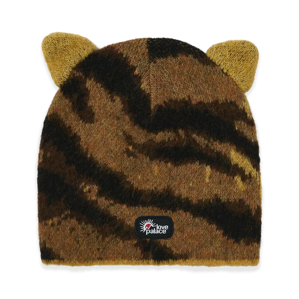 PALACE Hairy Tiger Ears Beanie "Orange"