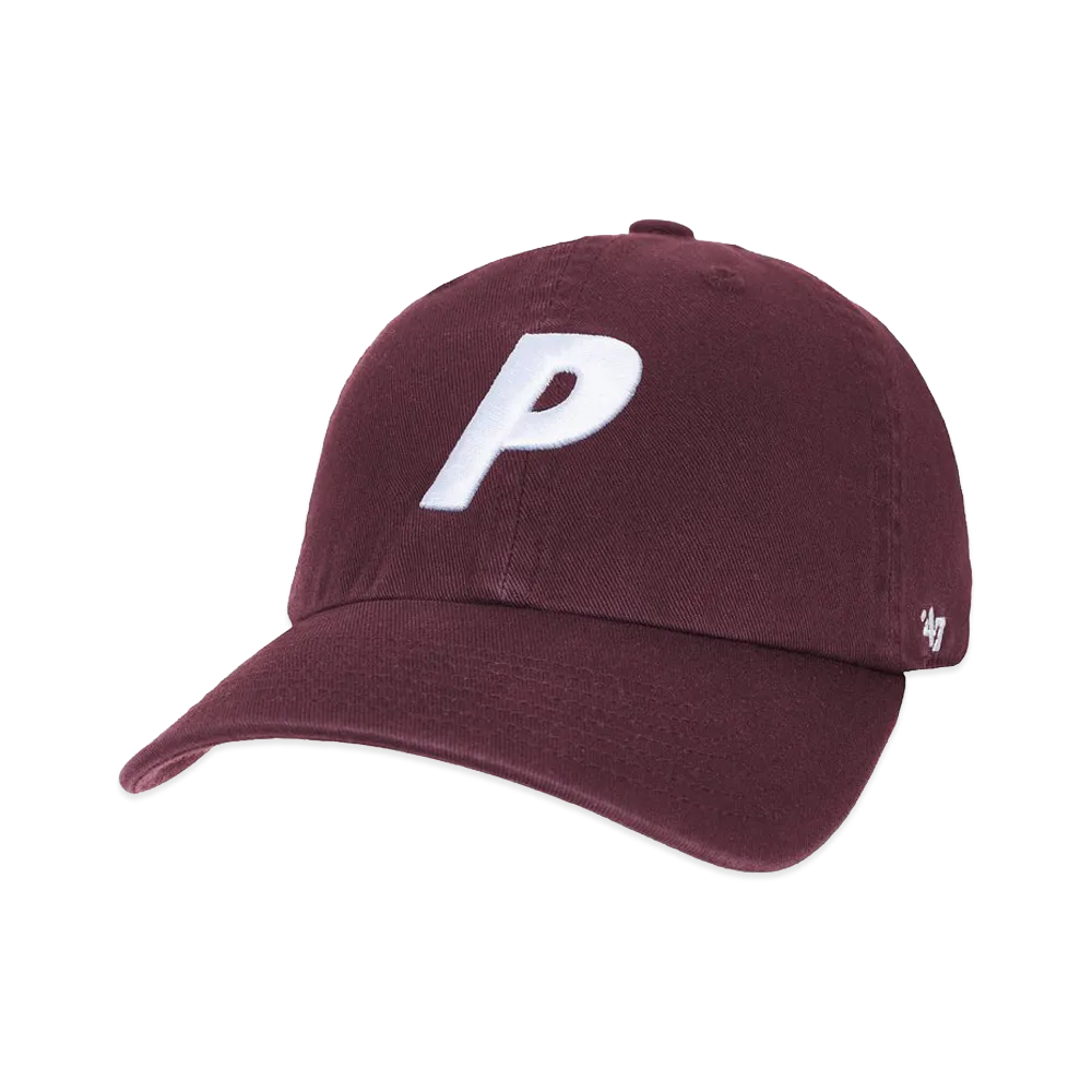 PALACE x 47 Kids P Clean Up 6-Panel "Dark Maroon"