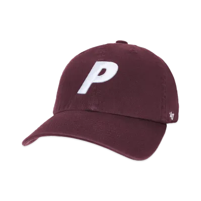 PALACE x 47 Kids P Clean Up 6-Panel "Dark Maroon"