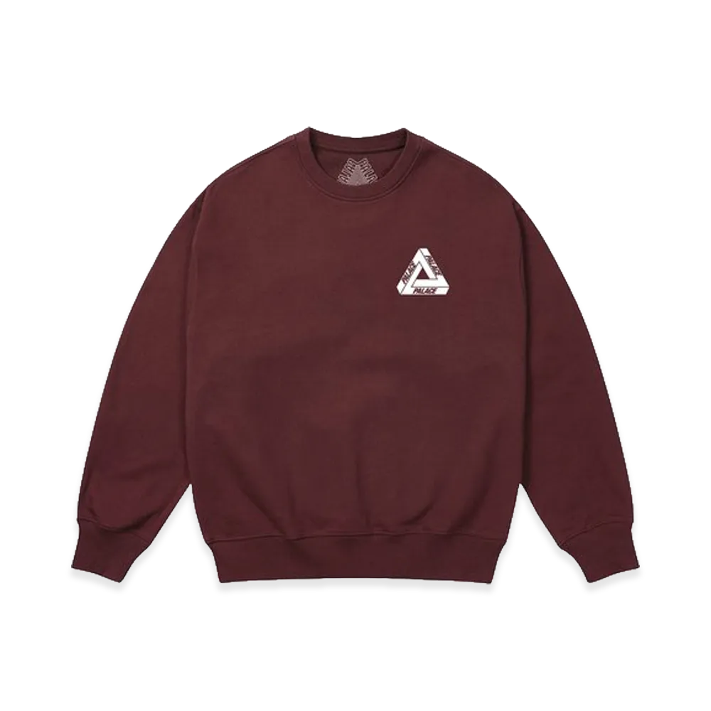 PALACE Tri-Ferg Crew "Maroonish"