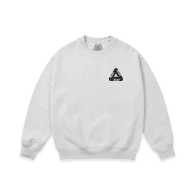 PALACE Tri-Ferg Crew "Grey Marl"