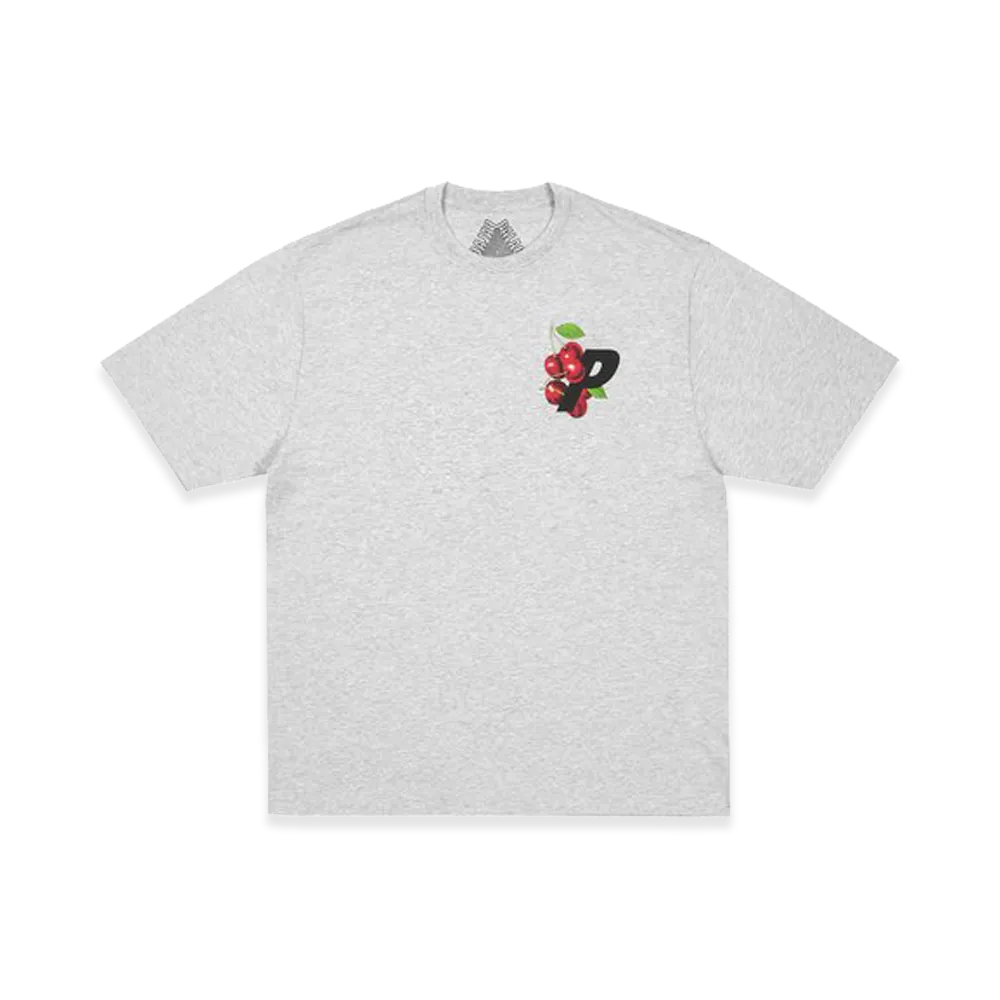 PALACE Cherry P T-Shirt "Grey Marl"