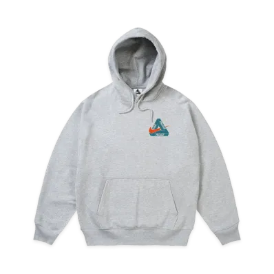 PALACE x Nike Tri-Swoosh Hood "Grey Marl"