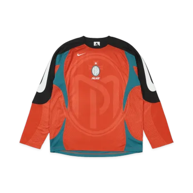 PALACE x Nike Manor Place Longsleeve Jersey "Orange"