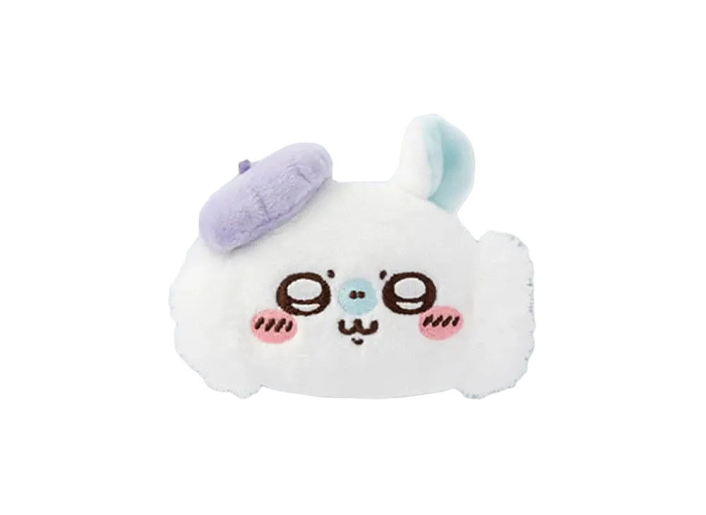 Gray Parka Service "Tokyo souvenir OKAO Plush Badges" -Chiikawa- Momonga