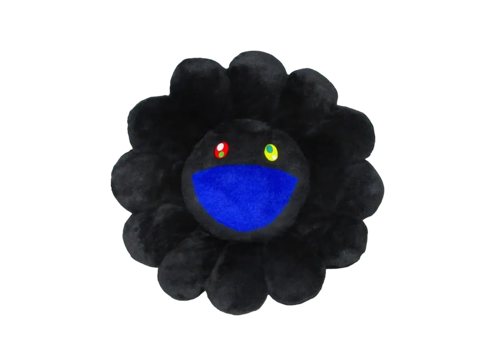 Kaikai Kiki -Takashi Murakami- Flower Cushion / Black (60cm)
