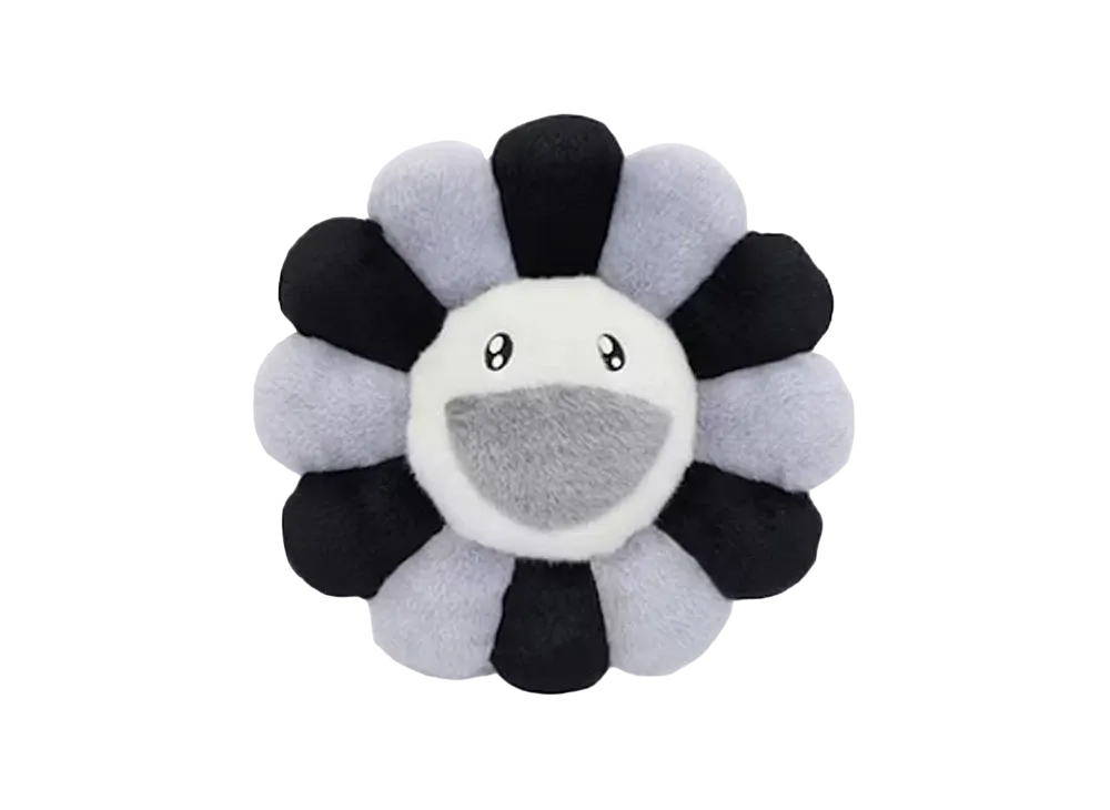 Kaikai Kiki -Takashi Murakami- Flower Cushion Black & Gray & White (30cm)