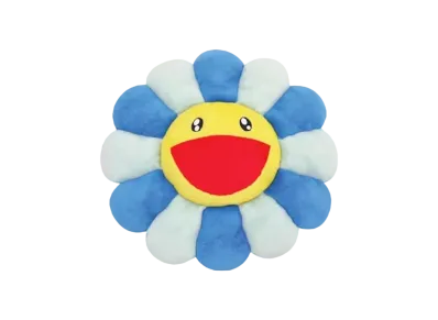 Kaikai Kiki -Takashi Murakami- Flower Cushion / Blue & Light Blue & Yellow (60cm)