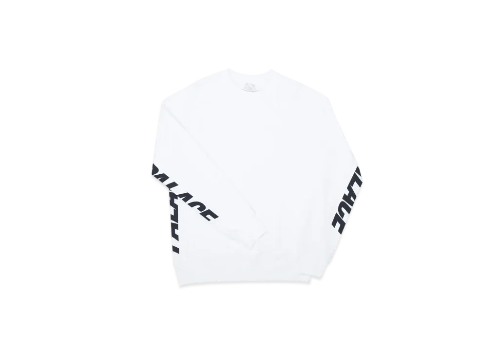 PALACE Paneled Crew "White"