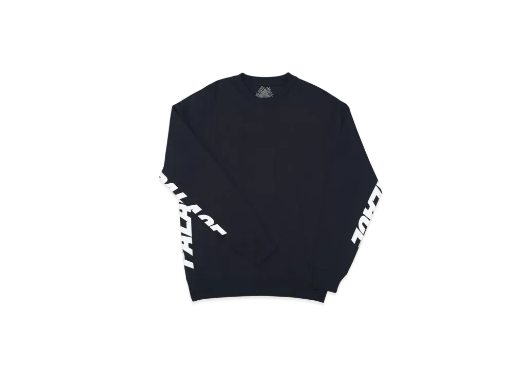 PALACE Paneled Crew "Black"