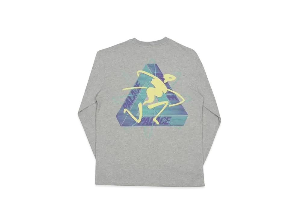 PALACE Tri-Spaced Longsleeve "Grey"