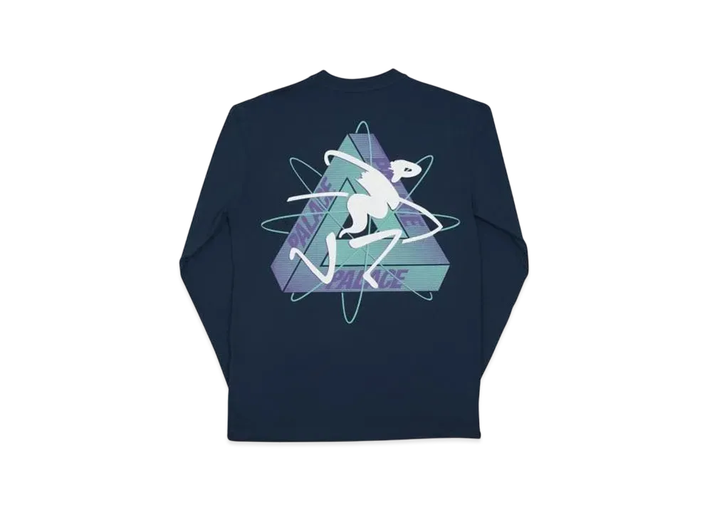 PALACE Tri-Spaced Longsleeve "Navy"