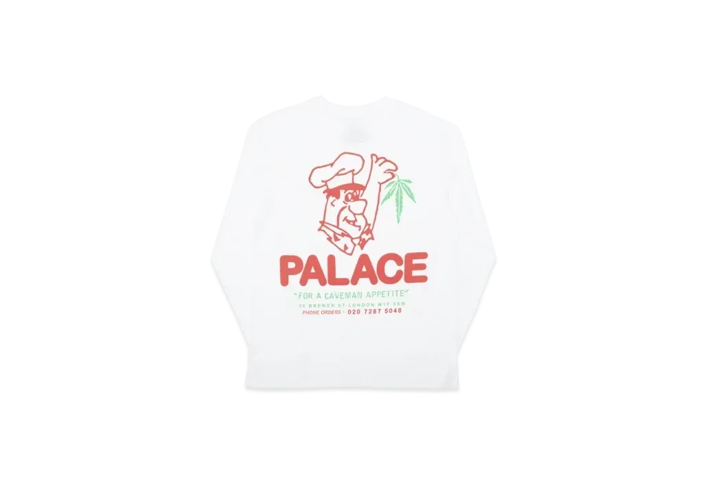 PALACE Caveman Longsleeve "White"