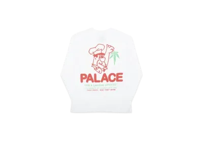 PALACE Caveman Longsleeve "White"