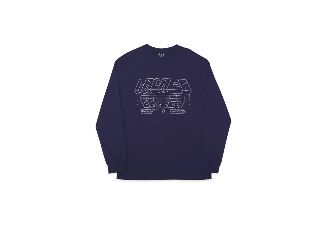 PALACE Effect L/S T-Shirt "Purple"