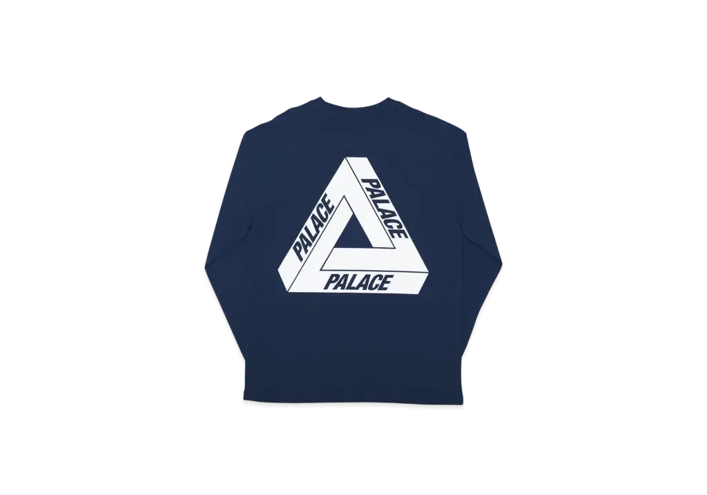 PALACE Tri-Ferg L/S T-Shirt "Navy"