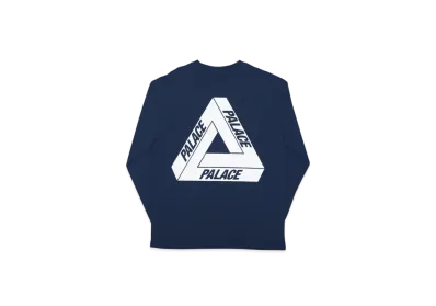 PALACE Tri-Ferg L/S T-Shirt "Navy"