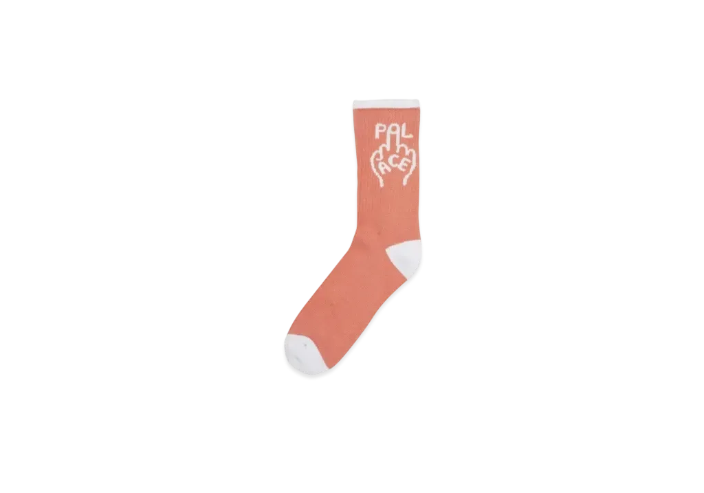 PALACE Finger Up Socks "Pink"