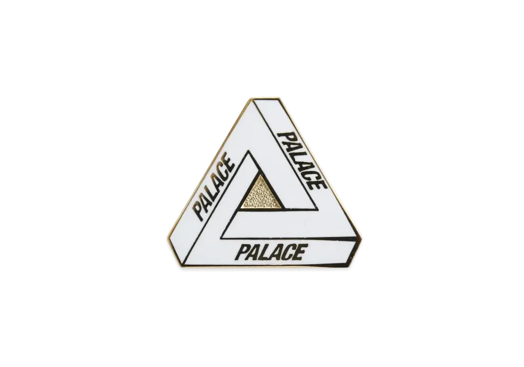 PALACE Tri-Ferg Pin "White"