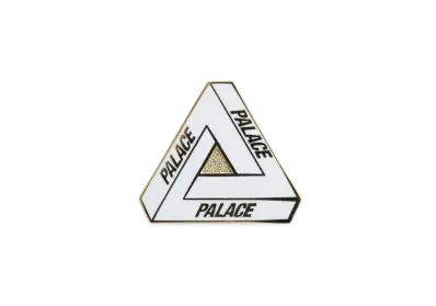 PALACE Tri-Ferg Pin "White"