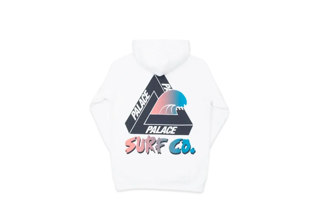 PALACE Surf CO Hood "White"