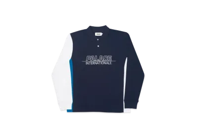 PALACE Internationale L/S Polo "Navy"